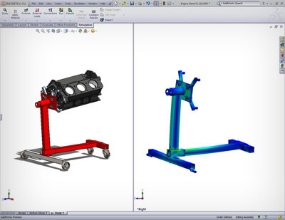 Engine Stand Statics results