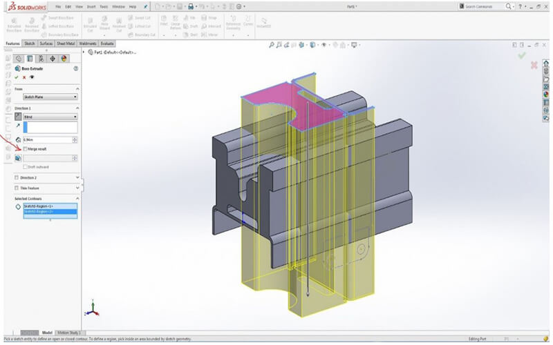 2D DWG into 3D SW Part