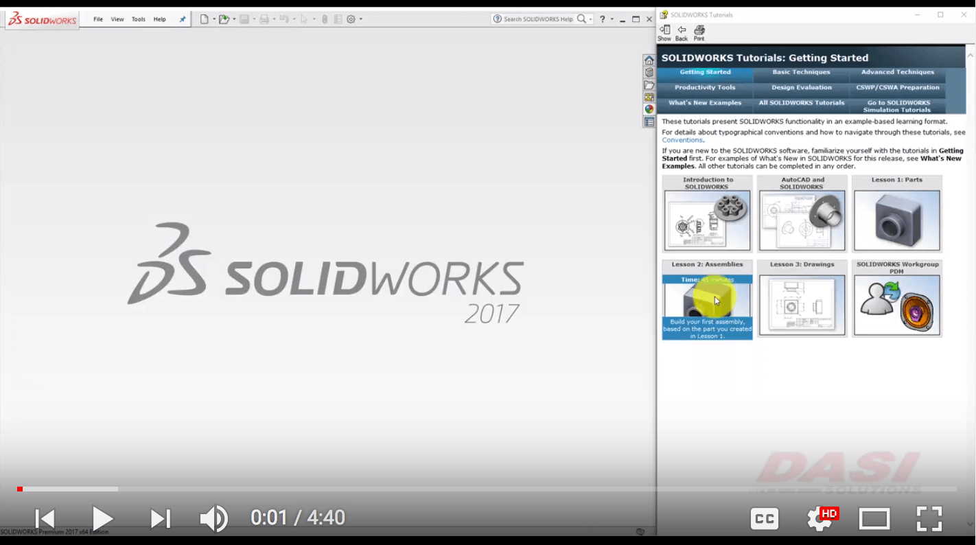 SOLIDWORKS Tutorial SOLIDWORKS Tutorial